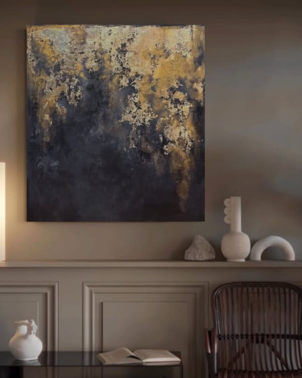 “Black abstract art”